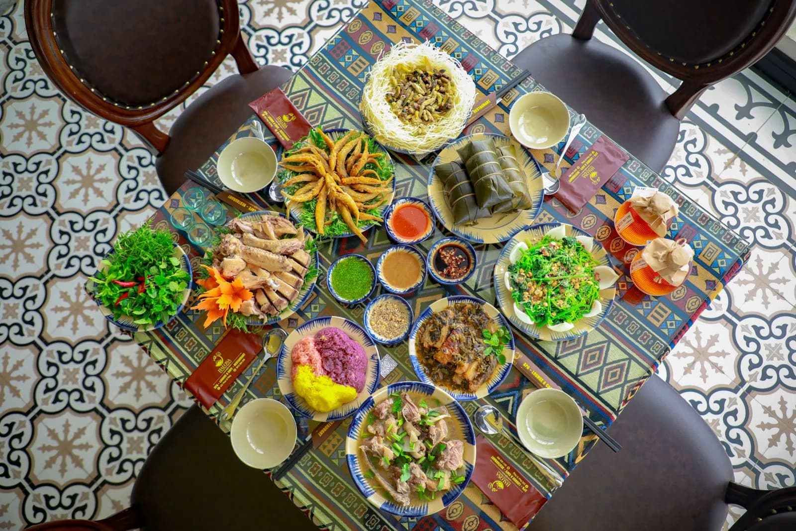 A Vietnamese meal in a stock image; it is not a specific venue's menu
